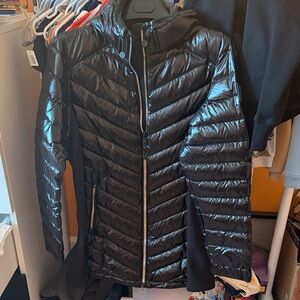 Brand new with tags Rudsak womens XL black shiny coat